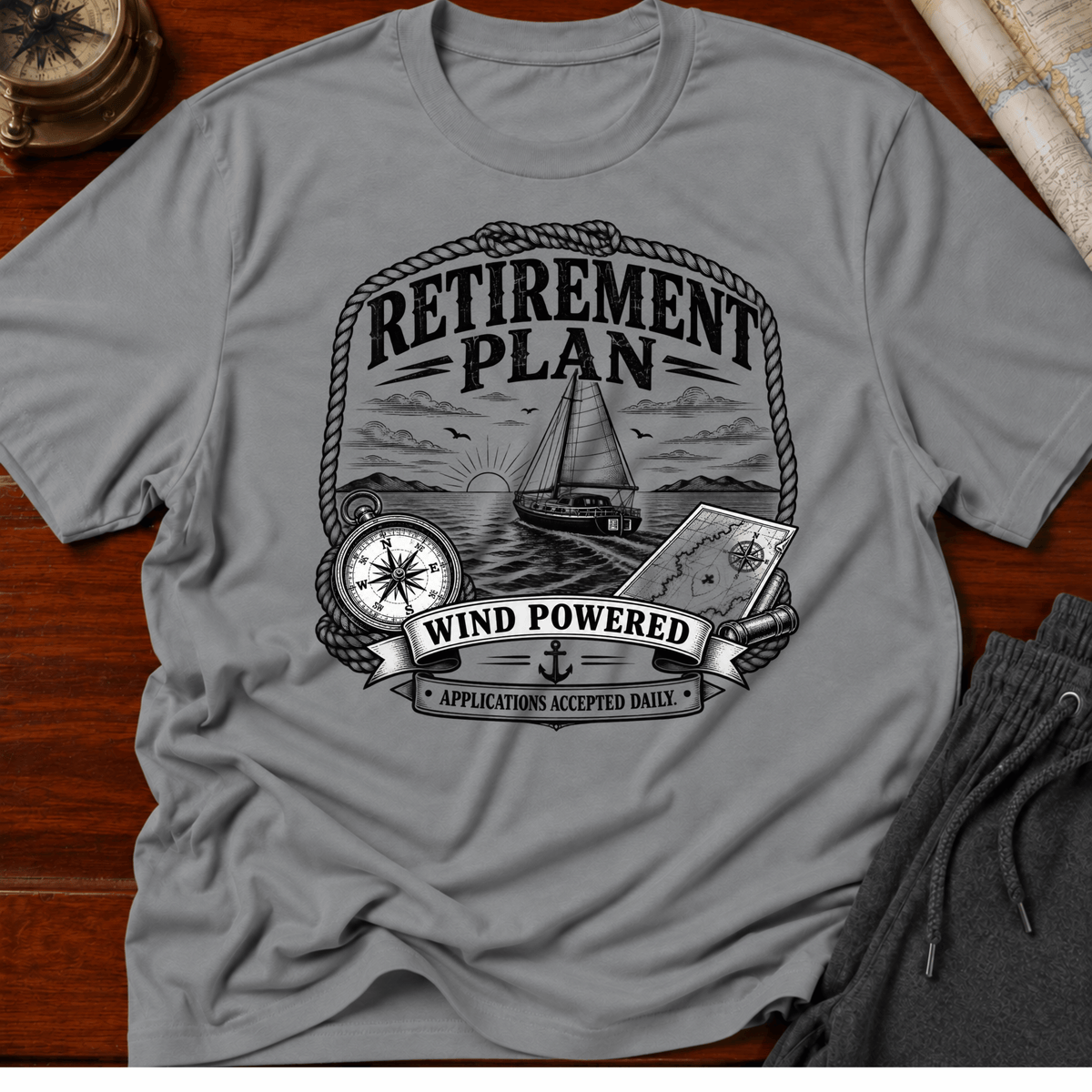 Retirement Powered by Wind T-Shirt