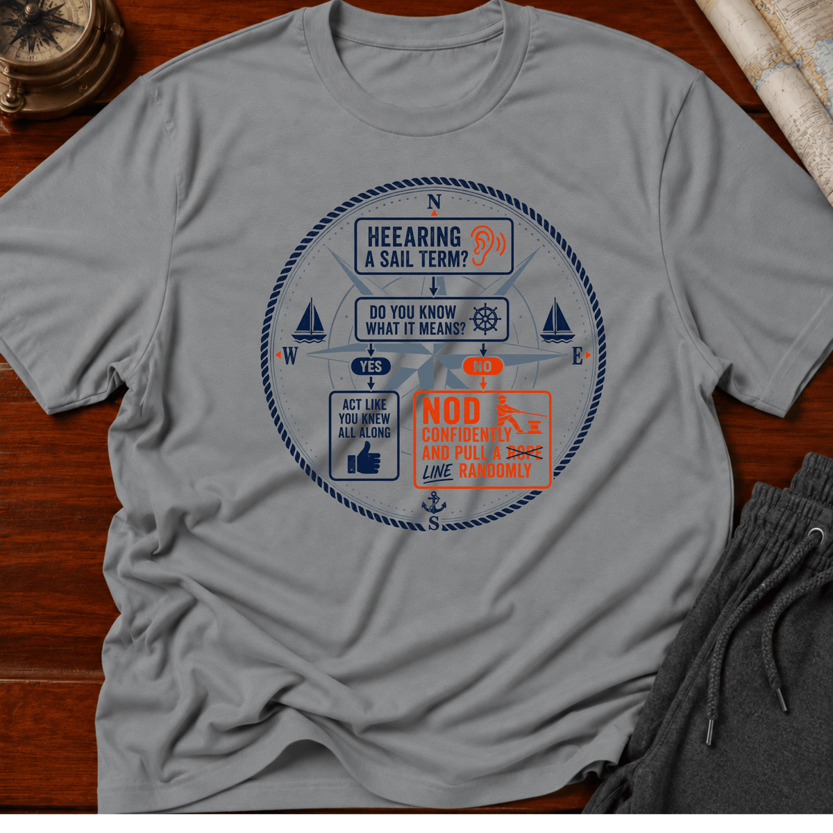 Nod and pull line T-Shirt