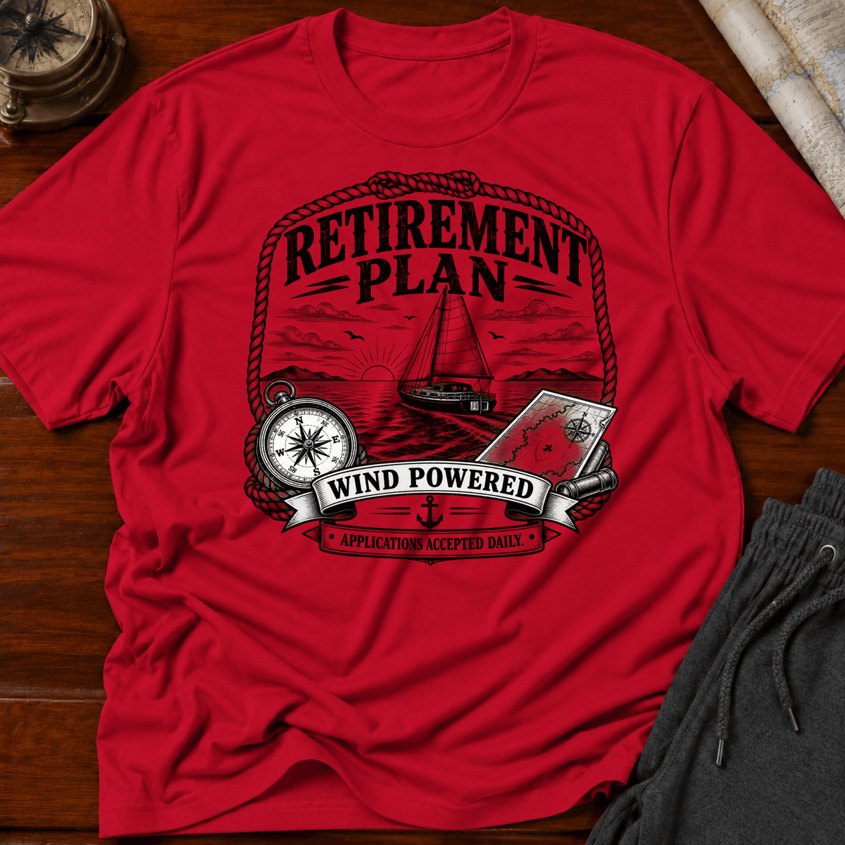 Retirement Powered by Wind T-Shirt