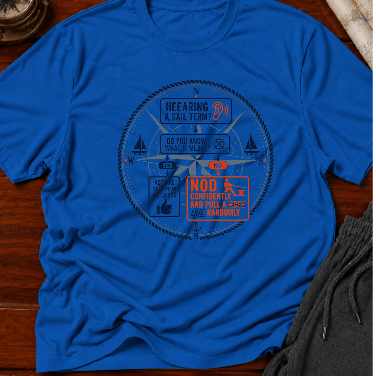 Nod and pull line T-Shirt
