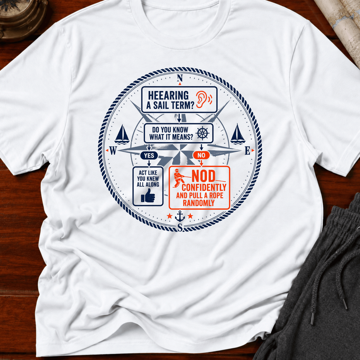 Nod and pull rope T-Shirt
