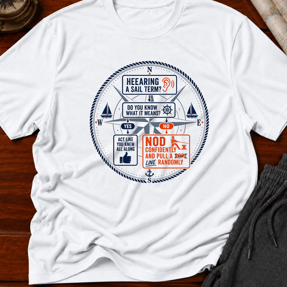 Nod and pull line T-Shirt
